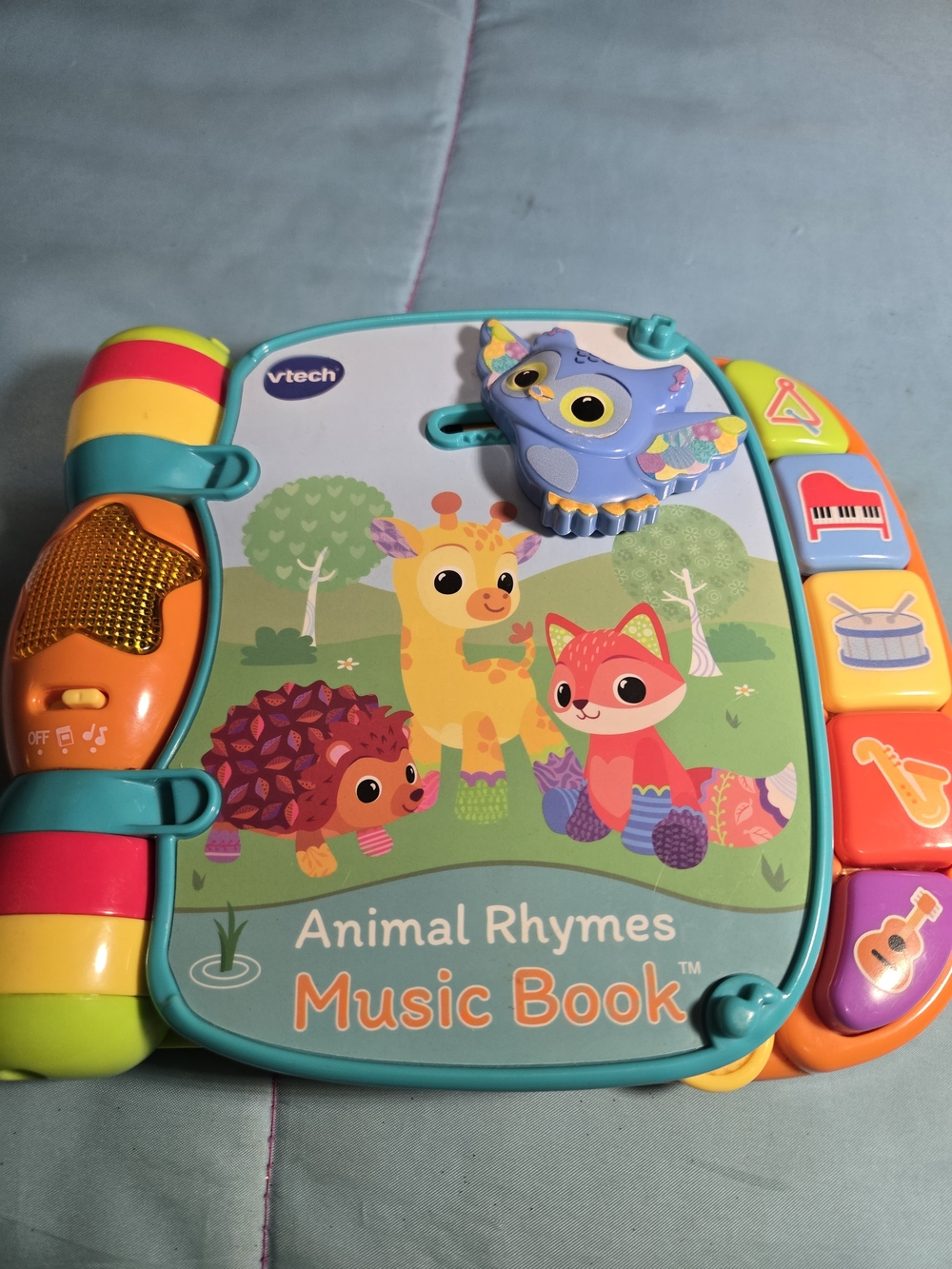 VTech Animal Rhymes Music Book With Interactive Pages for Babies Used Excellent